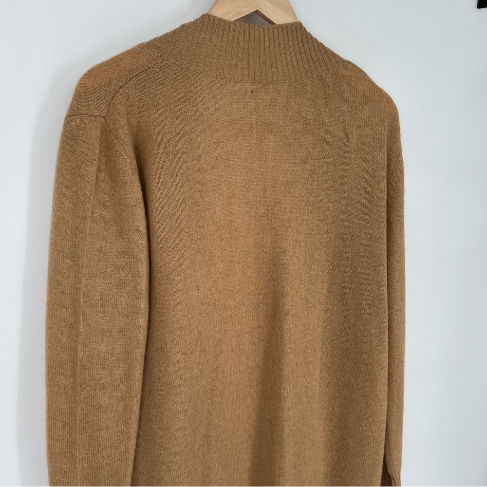 NavyBLEU Cashmere Camel Open Front Cardigan - Picture 8 of 10